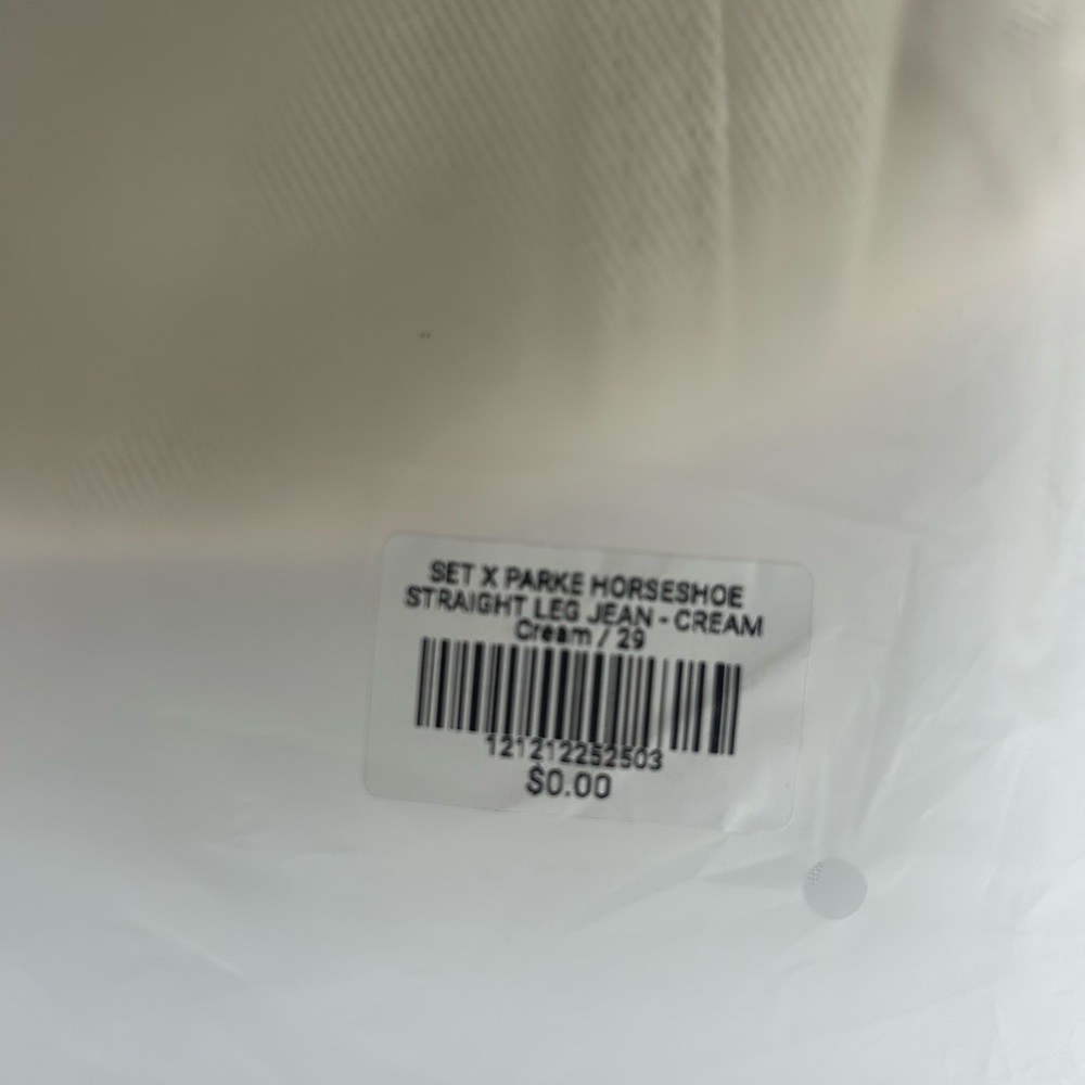 Parke x SET cream horseshoe jeans - Picture 5 of 5